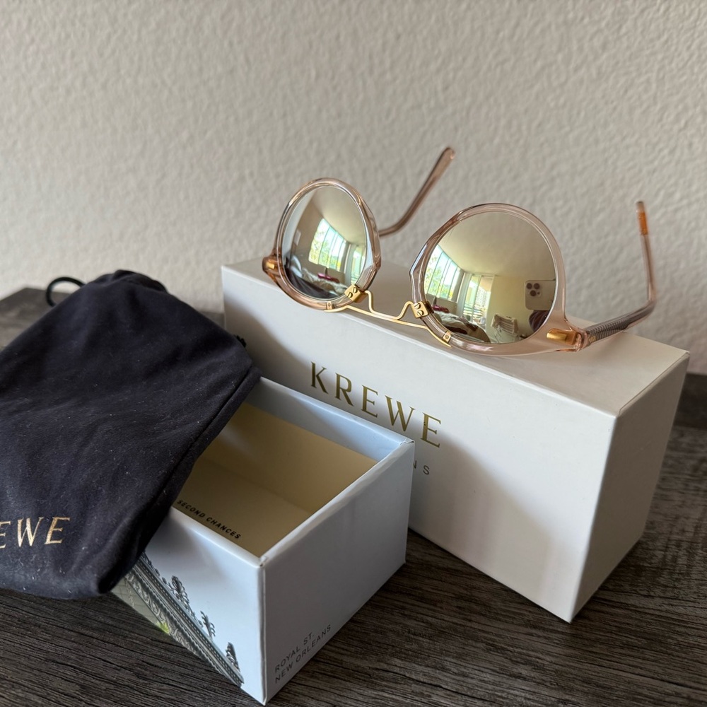 KREWE Gold and Tan Sunglasses - Picture 4 of 7